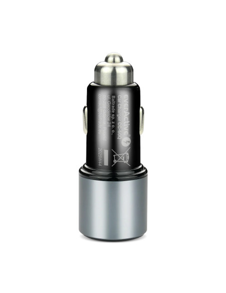 Everactive Ładowarka Samochodowa 1 X Usb Qc3.0, 1 X Usb-C Pd 83W Czarna Cc-60Q