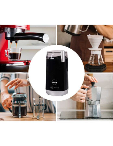 Eldom Młynek Do Kawy Mk40 Cafro 180W Czarny