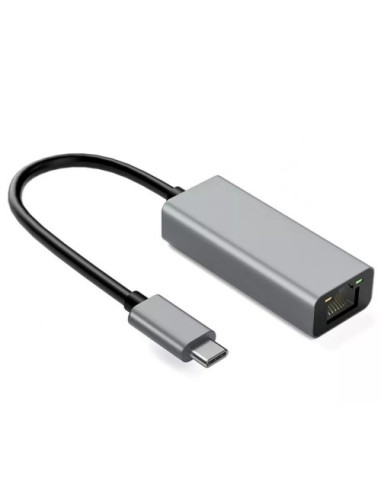 Adapter Aluminiowy Rj45 Do Usb Typ-C 10/100/1000 Mb/S