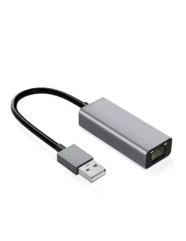 Adapter Aluminiowy Rj45 Do Usb Typ-A 10/100/1000 Mb/S