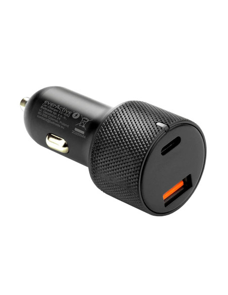 Everactive Ładowarka Samochodowa 1X Usb Qc3.0, 1 X Usb-C Pd 75W Czarna Cc-50Q