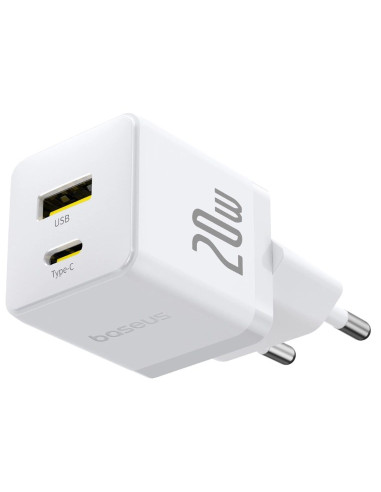 Ładowarka Sieciowa Baseus Palm 20W Usb-C Usb-A - Biała