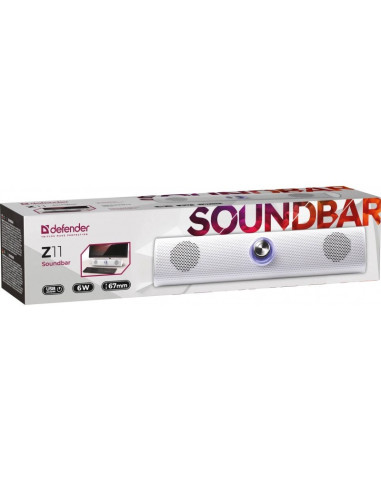 Defender Soundbar Z11 6W Led Biały 65311