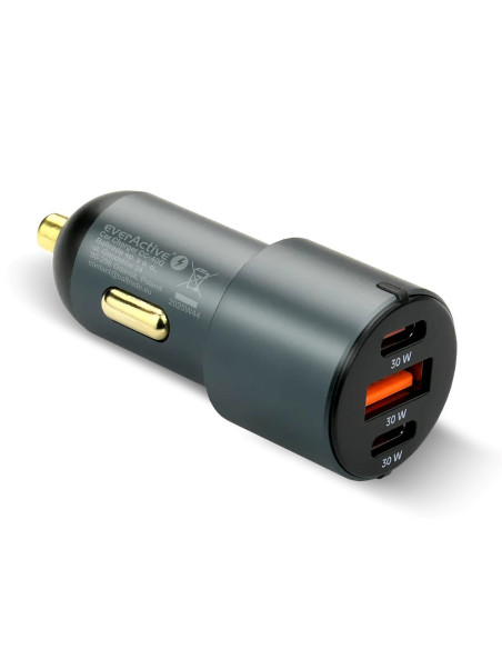 Everactive Ładowarka Samochodowa 1 X Usb Qc3.0, 2X Usb-C Pd 60W Czarna Cc-40Q