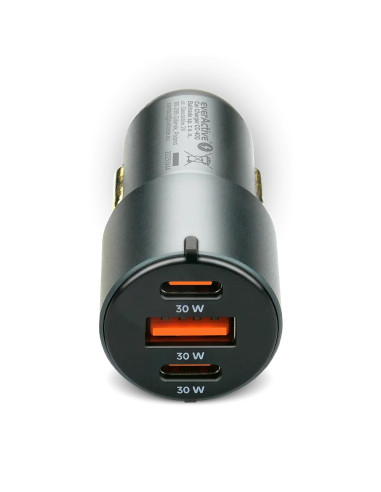 Everactive Ładowarka Samochodowa 1 X Usb Qc3.0, 2X Usb-C Pd 60W Czarna Cc-40Q