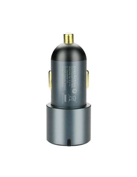 Everactive Ładowarka Samochodowa 1 X Usb Qc3.0, 2X Usb-C Pd 60W Czarna Cc-40Q