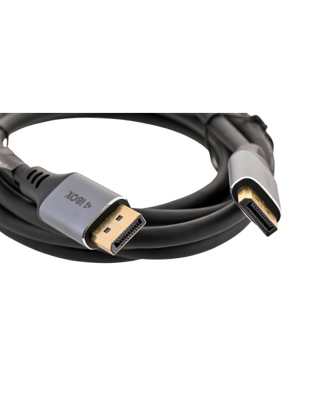 Kabel Displayport 4K60Hz Złota Wtyczka 3M