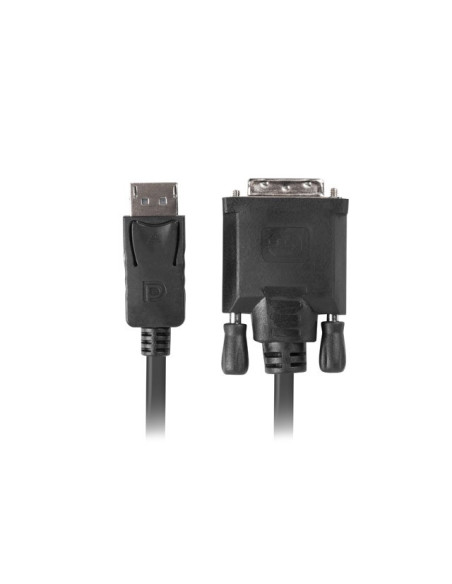 Kabel Lanberg Ca-Dpdv-10Cu-0018-Bk (Displayport M - Dvi-D M  1,8M  Kolor Czarny)
