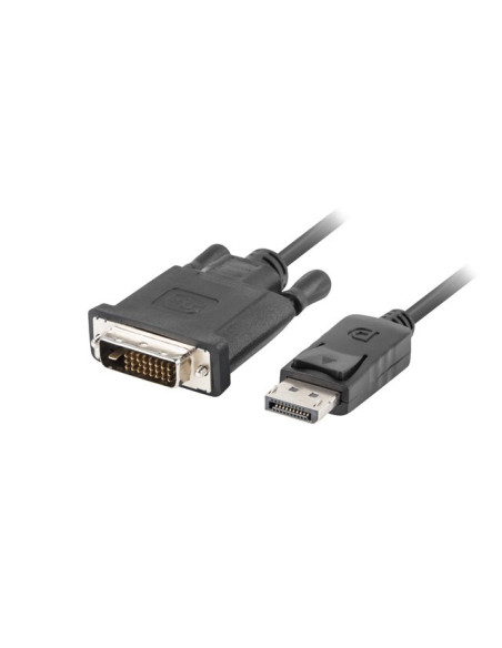 Kabel Lanberg Ca-Dpdv-10Cu-0018-Bk (Displayport M - Dvi-D M  1,8M  Kolor Czarny)
