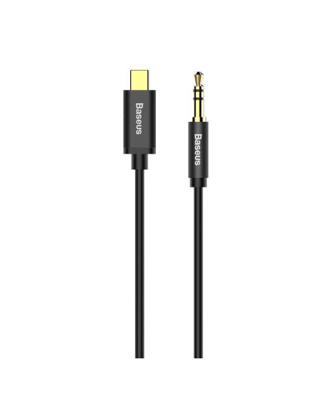 Kabel Baseus Cam01-01 (Usb Typu C M - Jack 3,5 Mm M  1,2M  Kolor Czarny)