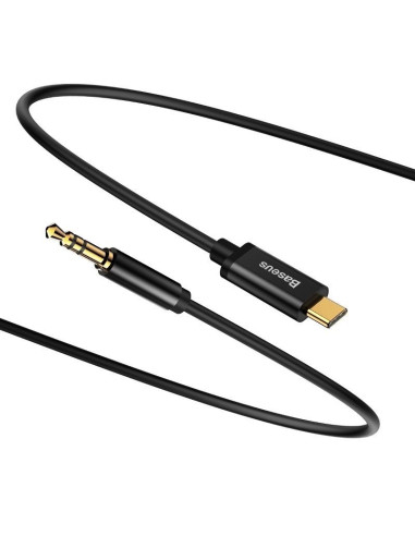 Kabel Baseus Cam01-01 (Usb Typu C M - Jack 3,5 Mm M  1,2M  Kolor Czarny)