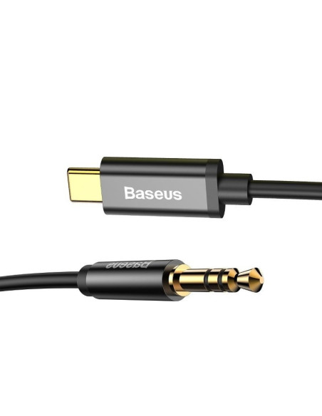 Kabel Baseus Cam01-01 (Usb Typu C M - Jack 3,5 Mm M  1,2M  Kolor Czarny)
