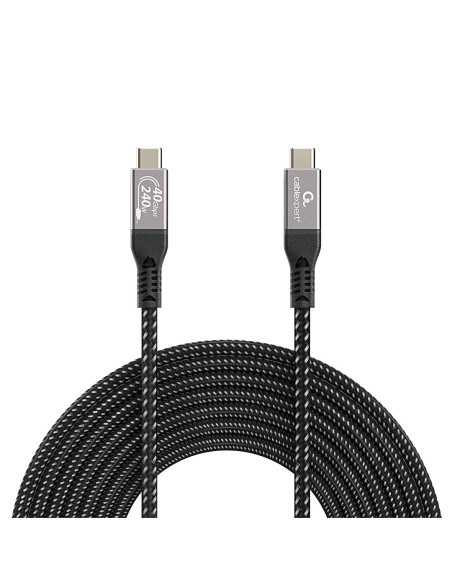 Gembird Kabel Do Ładowania I Transmisji Danych Premium Usb 4 Type-C 40 Gb/S, 240 W, 0.3 M