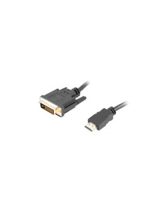 Kabel Lanberg Ca-Hddv-20Cu-0030-Bk (Hdmi M - Dvi-D (24+1) M  3M  Kolor Czarny) 2