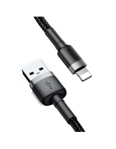 Kabel Baseus Calklf-Cg1 (Lightning M - Usb 2.0 M  2M  Kolor Szaro-Czarny) 2