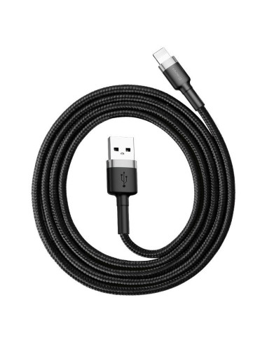 Kabel Baseus Calklf-Cg1 (Lightning M - Usb 2.0 M  2M  Kolor Szaro-Czarny)