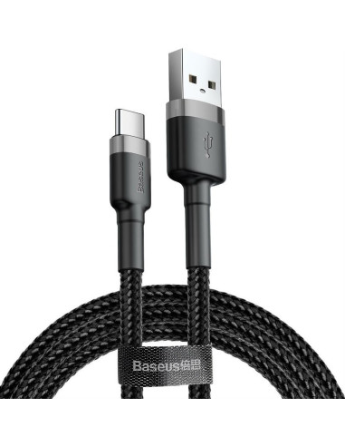 Kabel Baseus Cafule Catklf-Ag1 (Usb 2.0 - Usb Typu C   0,50M  Kolor Ciemnoszary)