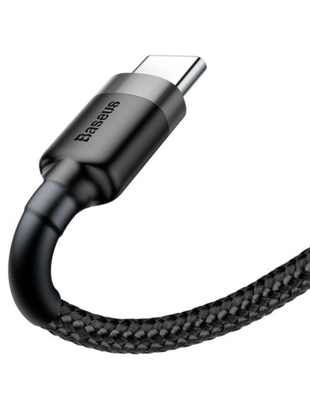 Kabel Baseus Cafule Catklf-Ag1 (Usb 2.0 - Usb Typu C   0,50M  Kolor Ciemnoszary)