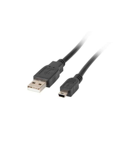 Kabel Lanberg Ca-Usbk-10Cc-0018-Bk (Usb 2.0 M - Mini Usb M  1,8M  Kolor Czarny)