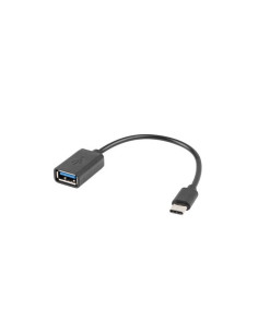 Lanberg Adapter Usb-C(M)- Usb-A(F) 2.0 15Cm Otg Ad-Otg-Uc-01