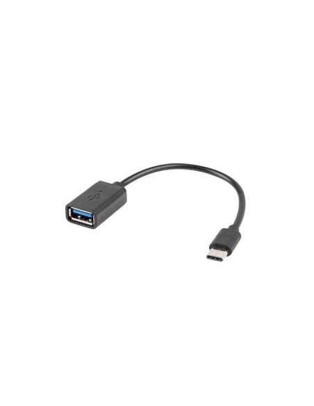 Lanberg Adapter Usb-C(M)- Usb-A(F) 2.0 15Cm Otg Ad-Otg-Uc-01