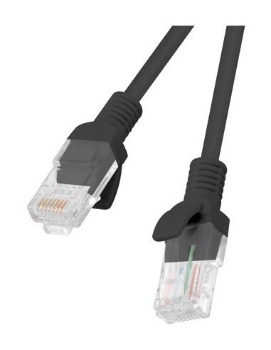 Kabel Utp Lanberg Pcu5-10Cc-0025-Bk (Rj45 - Rj45   0,25M  Utp  Kat. 5E  Kolor Czarny)