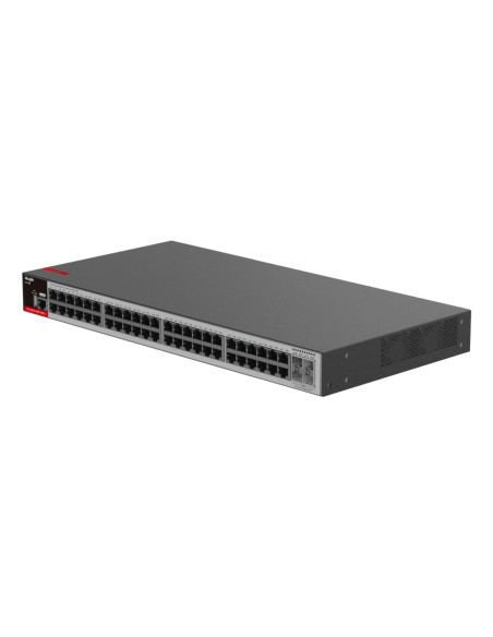 Zarządzalny Switch Ruijie L2+ | 48 Portów 1Gbit + 4 Porty Sfp 2.5Gbit | 2 Wentylatory, 1 Wbudowany Zasilacz Ac | Rack