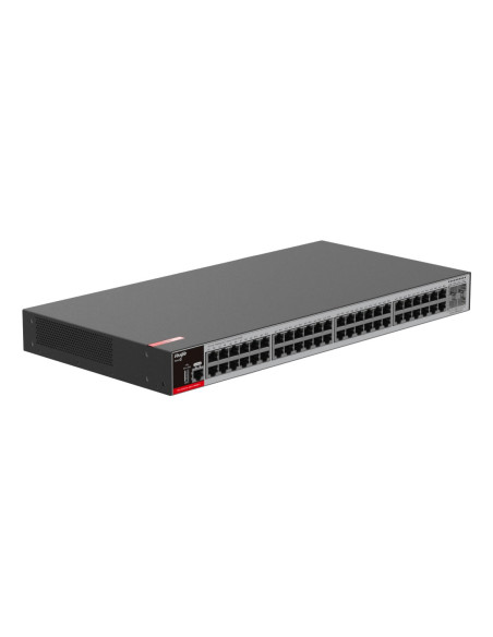 Zarządzalny Switch Ruijie L2+ | 48 Portów 1Gbit + 4 Porty Sfp 2.5Gbit | 2 Wentylatory, 1 Wbudowany Zasilacz Ac | Rack