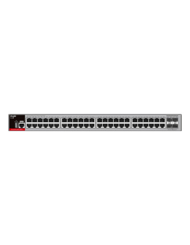 Zarządzalny Switch Ruijie L2+ | 48 Portów 1Gbit + 4 Porty Sfp 2.5Gbit | 2 Wentylatory, 1 Wbudowany Zasilacz Ac | Rack