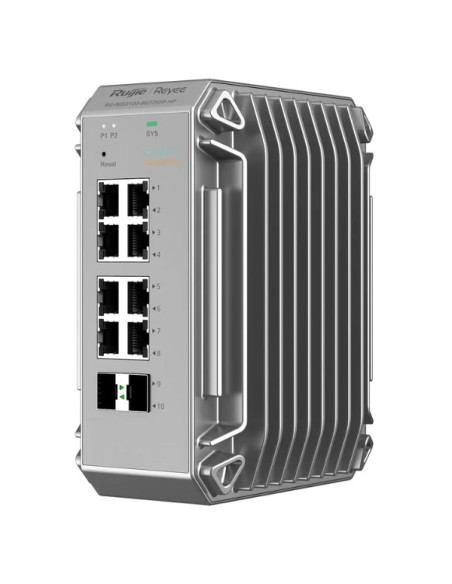 Ruijie Networks Rg-Nis3100-8Gt2Sfp-Hp Przełącznik Sieciowy Zarządzany L2 Gigabit Ethernet (10/100/1000) Obsługa Poe Szary