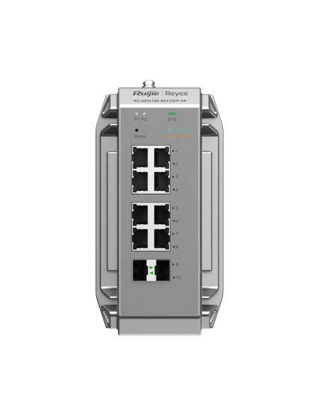Ruijie Networks Rg-Nis3100-8Gt2Sfp-Hp Przełącznik Sieciowy Zarządzany L2 Gigabit Ethernet (10/100/1000) Obsługa Poe Szary