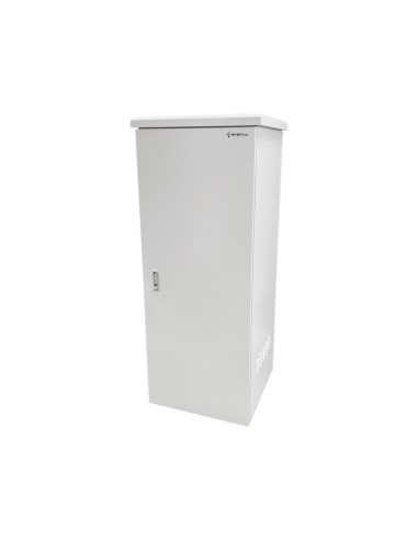 Zewnętrzna Szafka Rack Ip55, Stojąca 19" 42U 600X600, 4 Belki Nośne, 4 Przepusty Kablowe, Kolor Szary Alantec