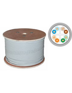 Kabel F/Utp Kat.6, Teleinformatyczny, Lsoh, B2Ca "Firehardy" 4X2X23 Awg, 1Gb/S (10Gb/S Do 55M), 450 Mhz, Gwarancja 25 Lat, Certy