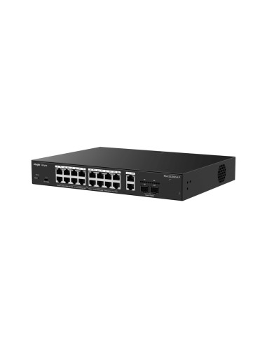 Ruijie Networks Rg-Es220Gs-Lp Przełącznik Sieciowy Zarządzany L2 Gigabit Ethernet (10/100/1000) Obsługa Poe Desktop Czarny