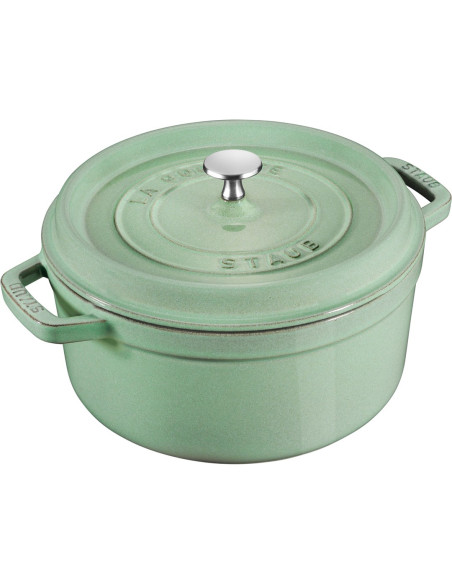 Garnek Żeliwny Okrągły Staub - 3.8 Ltr, Miętowy