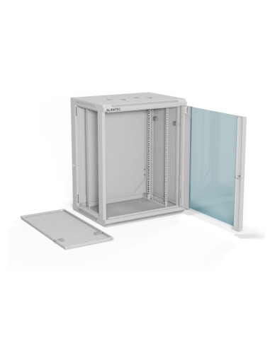 Alantec Szafa Wisząca 19" 15U 600X450, Kolor Szary