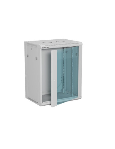 Alantec Szafka Rack Wisząca 19" 15U 600X450, Kolor Szary Flat Pack