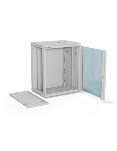 Alantec Szafka Rack Wisząca 19" 15U 600X450, Kolor Szary Flat Pack