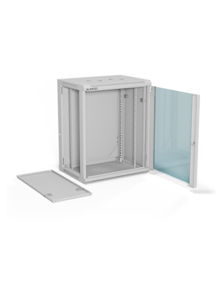 Alantec Szafka Rack Wisząca 19" 15U 600X450, Kolor Szary Flat Pack