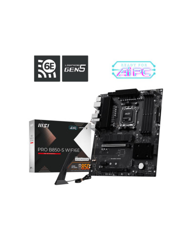 Msi Pro B850-S Wifi6E Płyta Główna Amd B850 Gniazdo Am5 Atx
