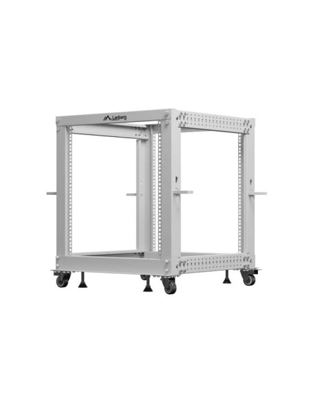 Lanberg Open Rack 19" 12U 600X600-1100 Regulowany Szary