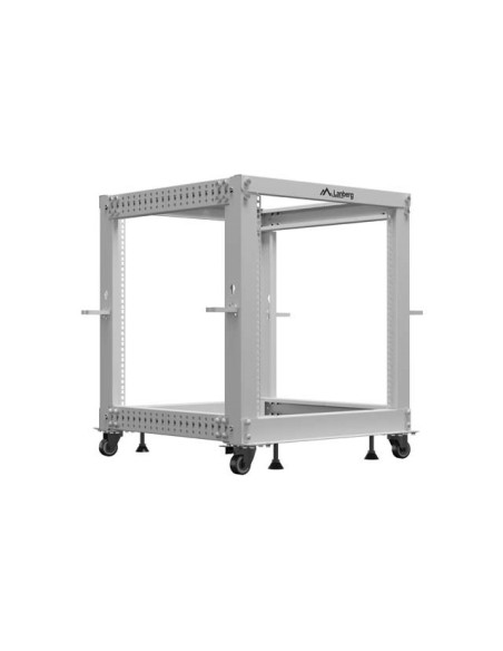 Lanberg Open Rack 19" 12U 600X600-1100 Regulowany Szary