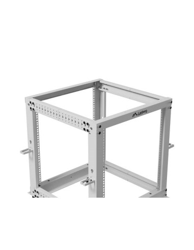 Lanberg Open Rack 19" 12U 600X600-1100 Regulowany Szary