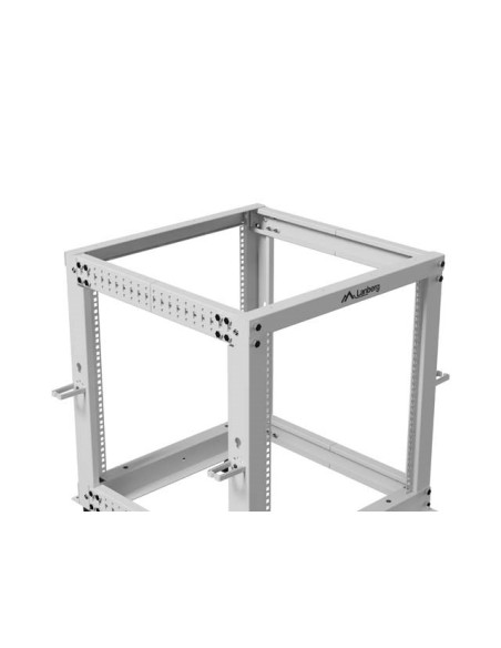 Lanberg Open Rack 19" 12U 600X600-1100 Regulowany Szary