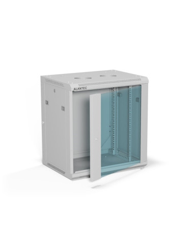 Alantec Szafka Rack Wisząca 19" 12U 600X450, Kolor Szary Flat Pack