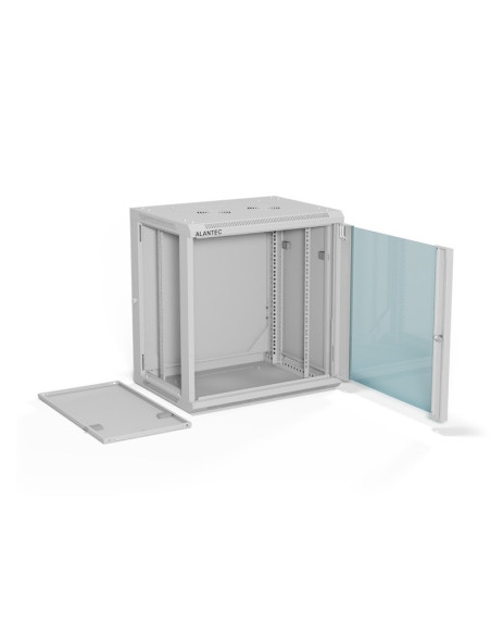 Alantec Szafka Rack Wisząca 19" 12U 600X450, Kolor Szary Flat Pack