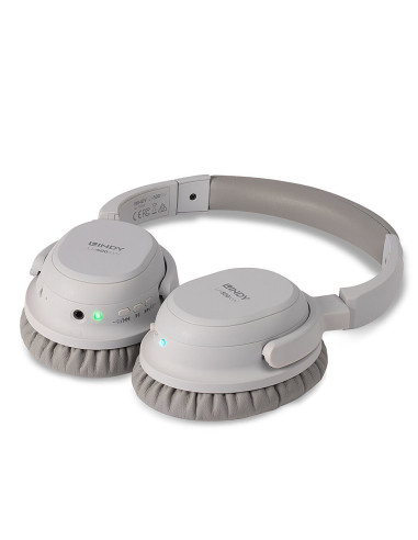 Lindy Lh500Xw Zestaw Słuchawkowy Przewodowy I Bezprzewodowy Opaska Na Głowę Połączenia/Muzyka Micro-Usb Bluetooth Szary