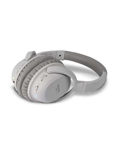 Lindy Lh500Xw Zestaw Słuchawkowy Przewodowy I Bezprzewodowy Opaska Na Głowę Połączenia/Muzyka Micro-Usb Bluetooth Szary