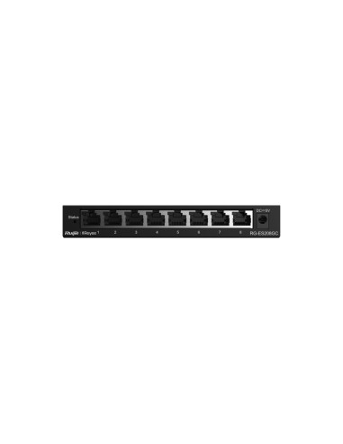 Ruijie Networks Rg-Es208Gc Przełącznik Sieciowy Zarządzany L2 Gigabit Ethernet (10/100/1000) Szary