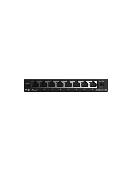Ruijie Networks Rg-Es208Gc Przełącznik Sieciowy Zarządzany L2 Gigabit Ethernet (10/100/1000) Szary